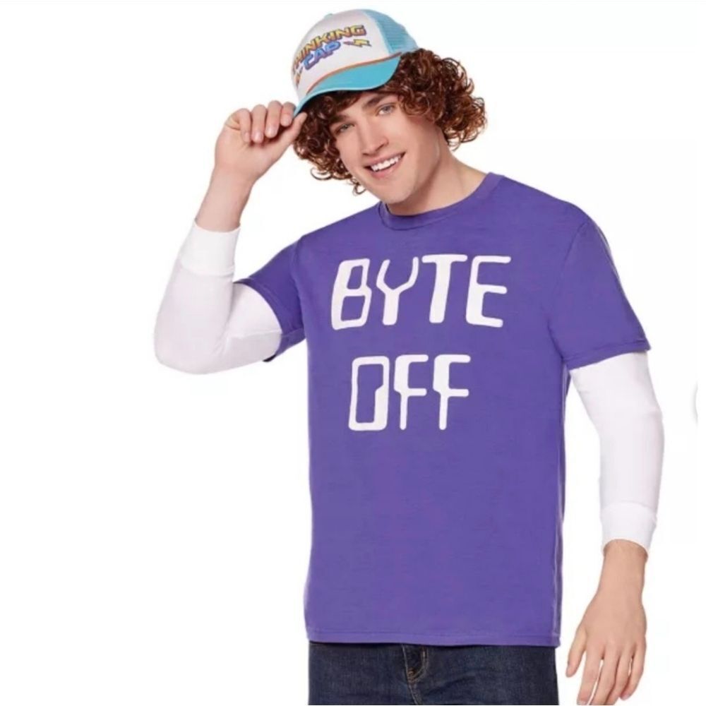 Stranger Things Adult Byte Off Short Sleeve T-Shirt